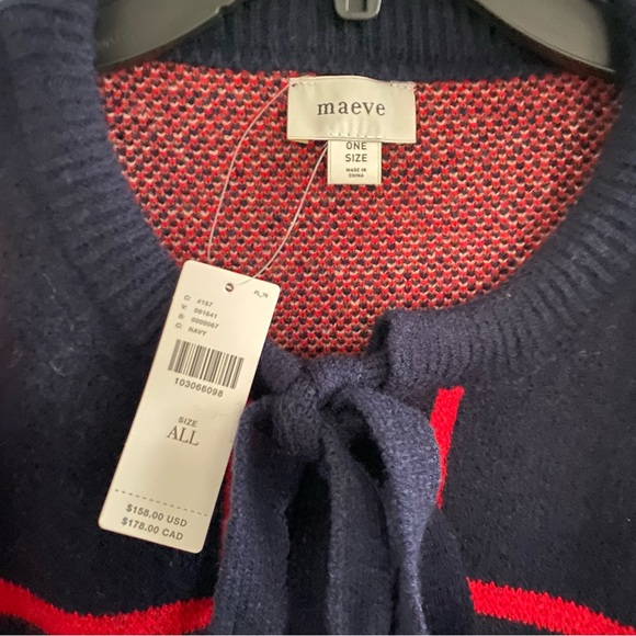 Anthropologie Maeve Dogs Tie-Front Cardigan Sweater NWT - Picture 4 of 4